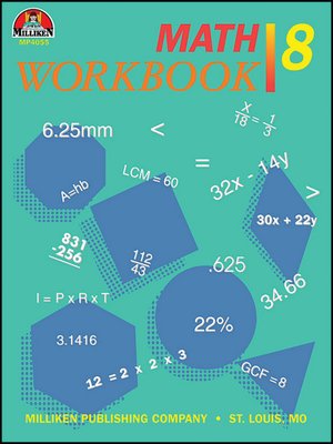 cover image of Math Workbook - Grade 8